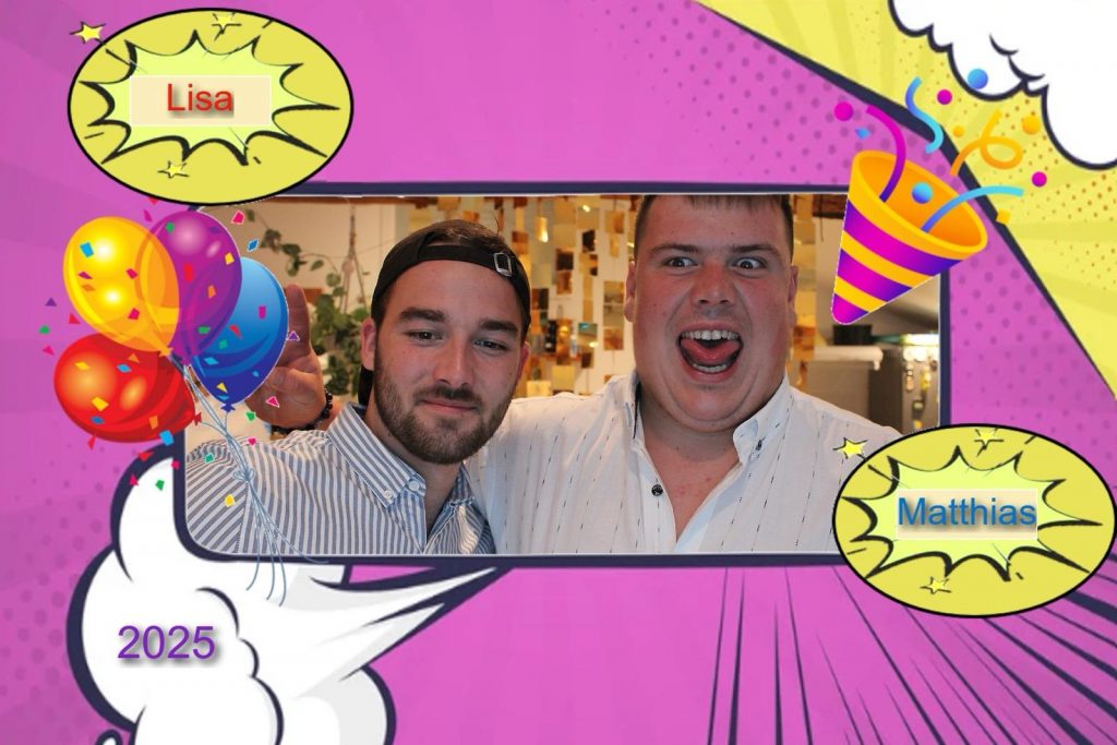 Modèle rose photobooth